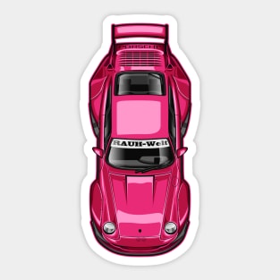 RWB 993 Solid Color Maroon Sticker